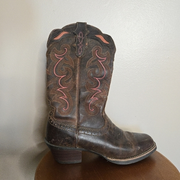 Justin Women's Boots: SVL7319 Sevana Coffee Brown - Picture 2 of 11